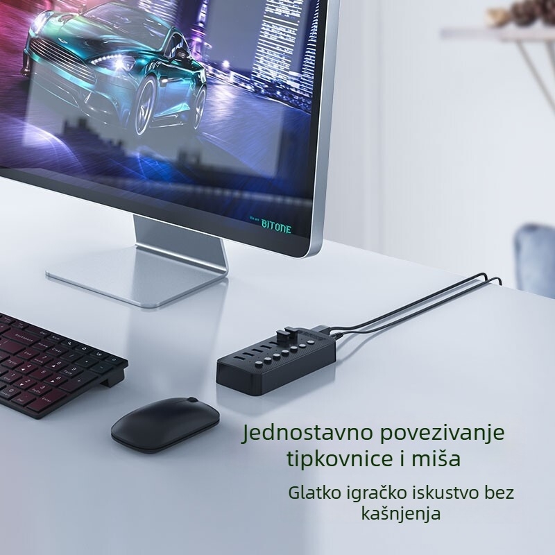 Orico USB 3.0 hub s 7 portova, neovisnim prekidačem i vanjskim napajanjem