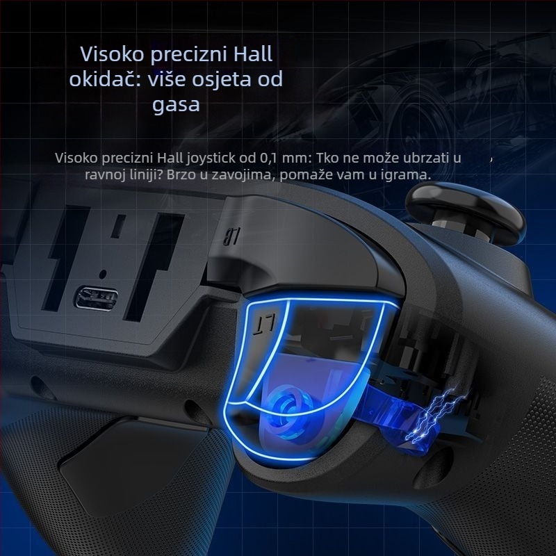 Bežični gamepad s Type-C sučeljem za PC – početna razina (Sučelje: Type-C; Povezivanje: bežično; Ciljana skupina: PC; Kategorija: Ulazna razina)