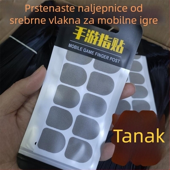 Prstne naljepnice za mobilne igre – vlaknasti materijal, gusto tkanje s 18 igala, moguć ispis logotipa, prilagođene uzorke