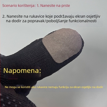 Prstne naljepnice za mobilne igre – vlaknasti materijal, gusto tkanje s 18 igala, moguć ispis logotipa, prilagođene uzorke