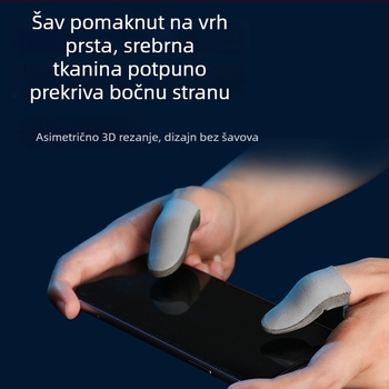 Set od 10 ultra-tankih prstnih navlaka za igre, otpornih na klizanje i znojenje, za mobilne igre