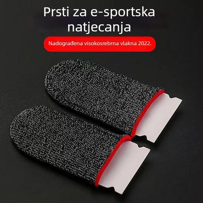 Set od 10 ultra-tankih prstnih navlaka za igre, otpornih na klizanje i znojenje, za mobilne igre