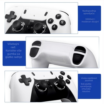 Konzola za igre s bežičnim dvostrukim joystickima, HDMI, 64 GB memorije, retro stil, originalni softver