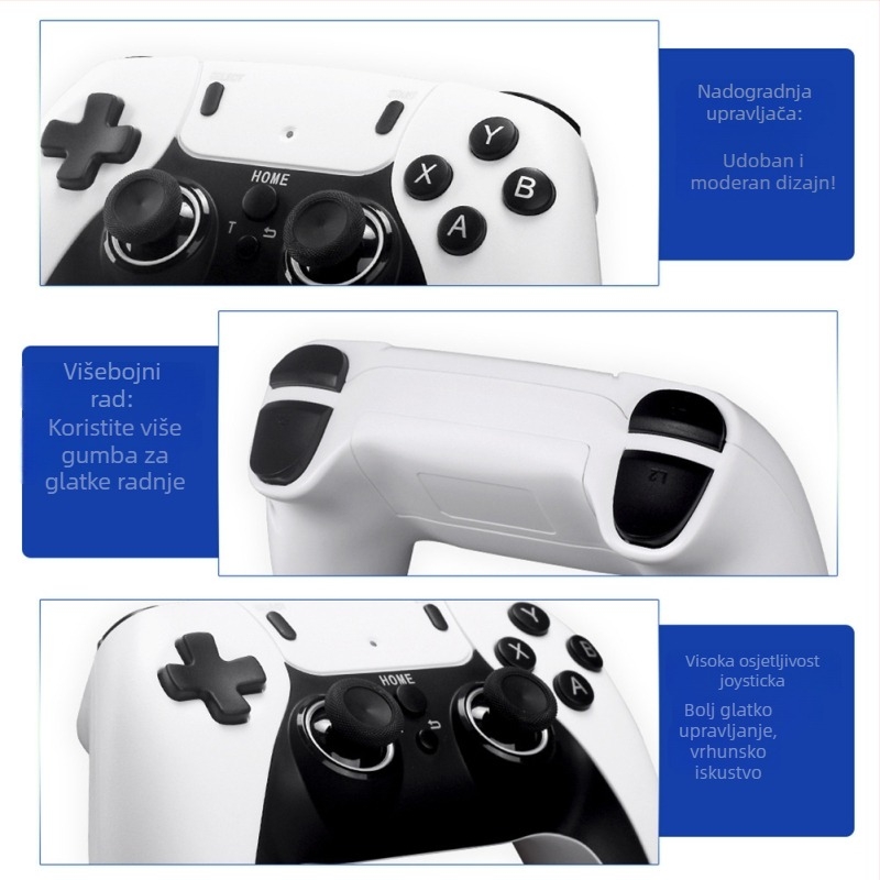 Konzola za igre s bežičnim dvostrukim joystickima, HDMI, 64 GB memorije, retro stil, originalni softver