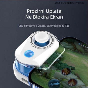 Mobilni kontroler za igre na mobitelu - model H17/H18, Bluetooth i Type-C sučelje, materijal: tehnički plast + legura, kompatibilan s iPhone i Androidom, džojstik za PUBG i Eternal Return