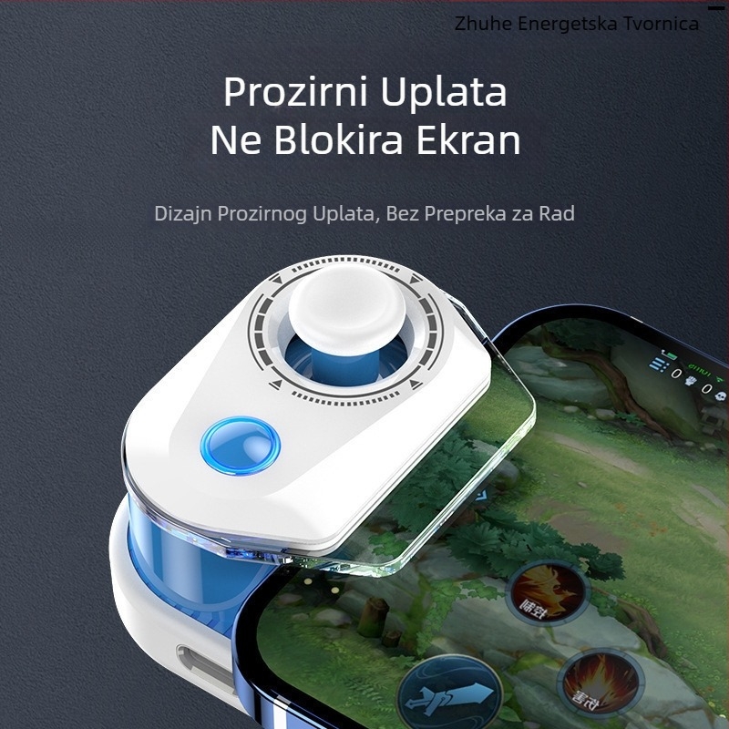 Mobilni kontroler za igre na mobitelu - model H17/H18, Bluetooth i Type-C sučelje, materijal: tehnički plast + legura, kompatibilan s iPhone i Androidom, džojstik za PUBG i Eternal Return