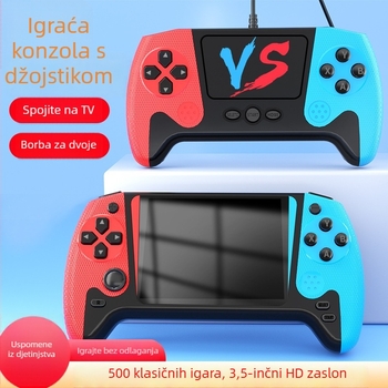 Q21 ručna igraća konzola, 500 u 1, retro nostalgičan veliki zaslon, klasične igre za dva igrača