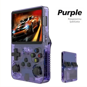 R36S prijenosna konzola s otvorenim izvorom OS, 64 GB memorije, PSP stil igre, arkadno iskustvo s dva 3D džojstika