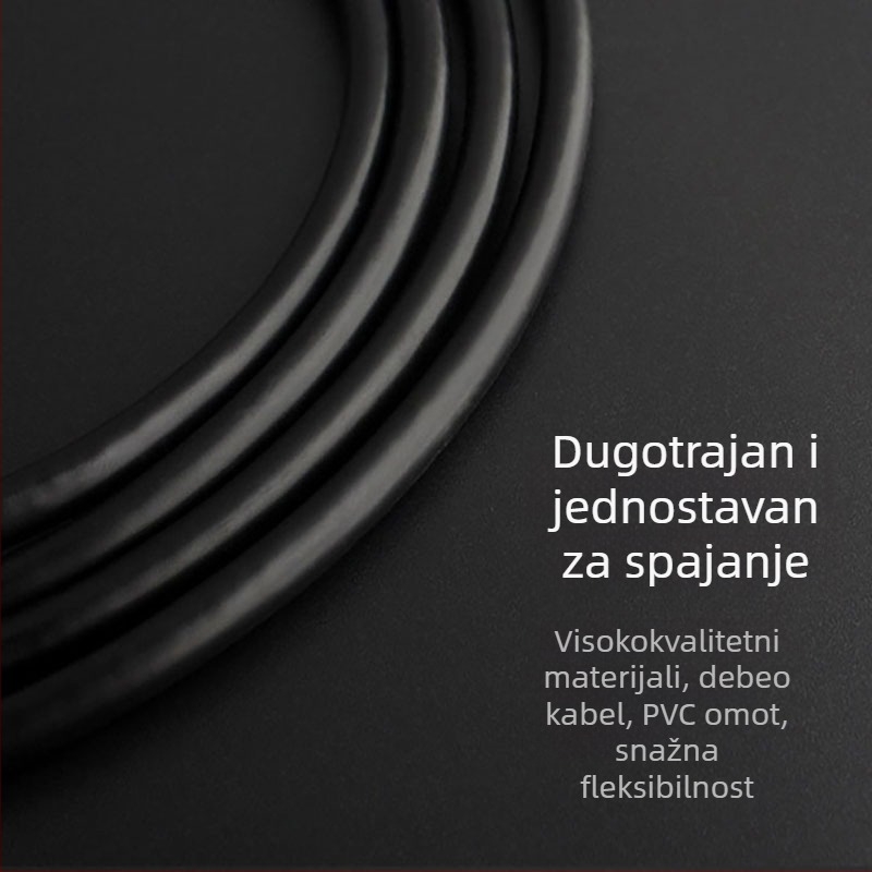 HDMI–DVI kabel, dvostrani, za računalo, monitor i projektor; bakreni kabel, zlatni kontakti, duljina 0,5–5 m