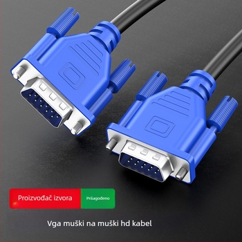VGA kabel, muški–muški, OFC bakar, duljina 1,5 m / 3 m / 5 m, za računalo i monitor