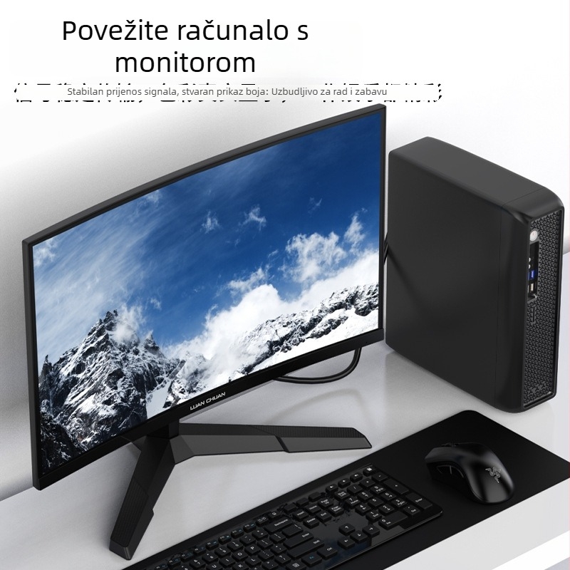 VGA kabel, muški–muški, OFC bakar, duljina 1,5 m / 3 m / 5 m, za računalo i monitor