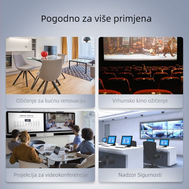 Det optički HDMI kabel, verzija V2.1, 8K/60Hz, HDMI 2.1, za PC, projektor i monitor
