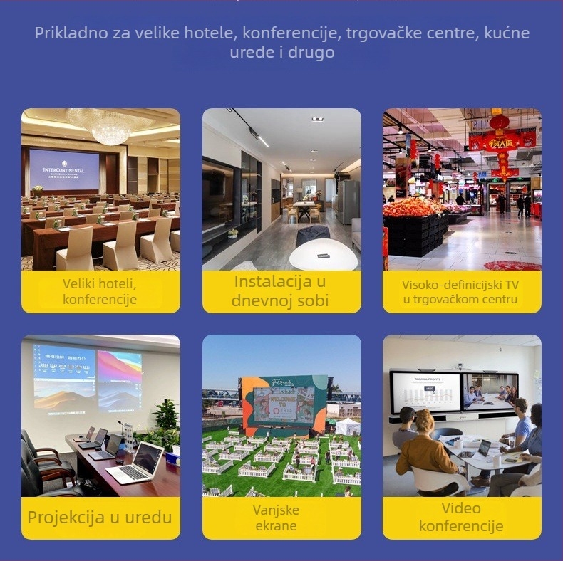 HDTV video kabel, 4K60Hz, 2.0, za računalo na TV, set-top box i projektor, duljina 2 m, legirani vodnik, zlata prevlaka