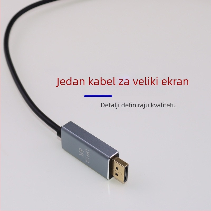 USB-C na DP adapter za 8K HD, 2 m kabel od legure, USB 3.1 sučelje