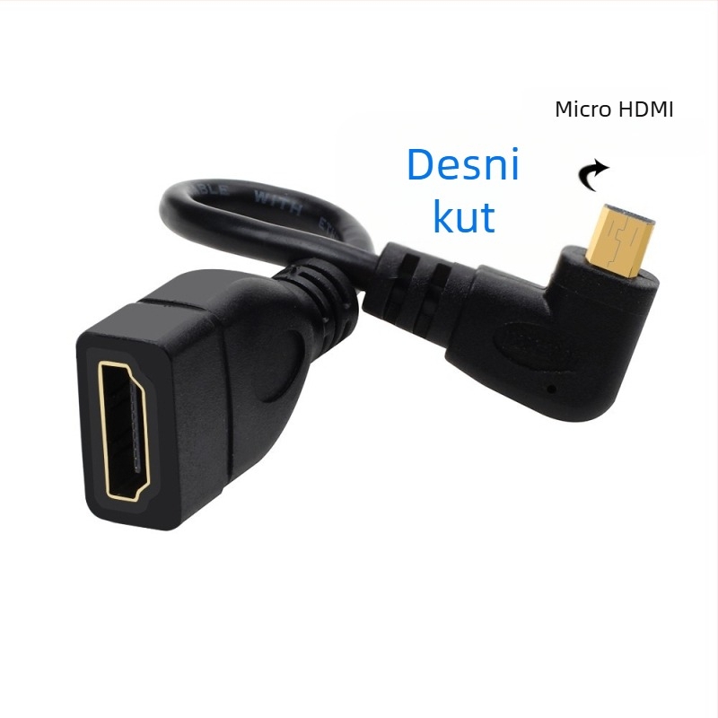 Adapter Micro HDMI na HDMI, Micro HDMI na standardni HDMI, podržava HDMI 2.0/1.4 i 4K
