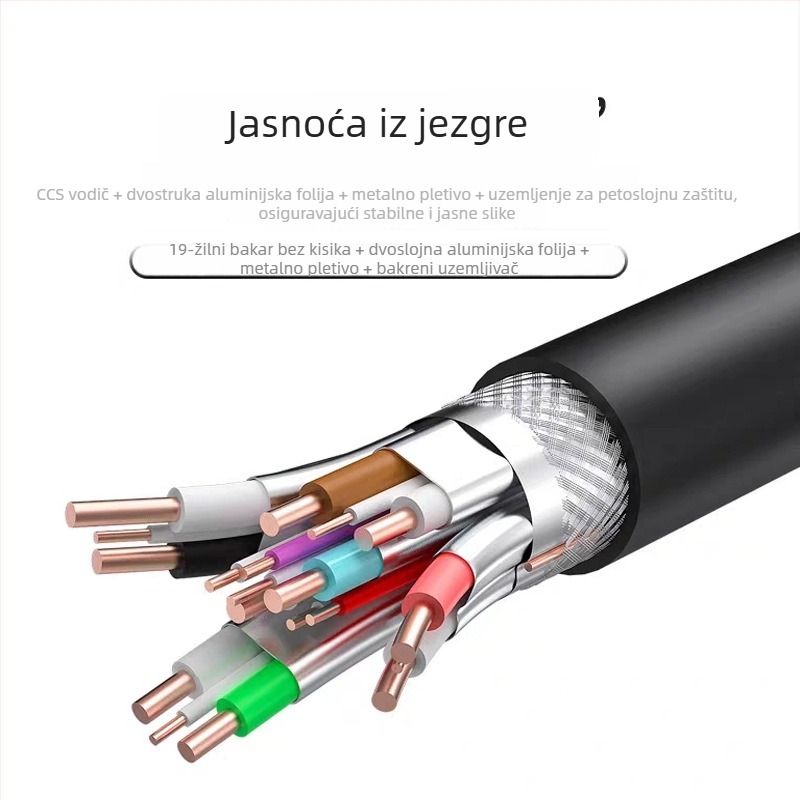 Bakreni HDMI produžni kabel, muški–ženski spoj, video sučelje 2.0, HDMI kabel visoke razlučivosti