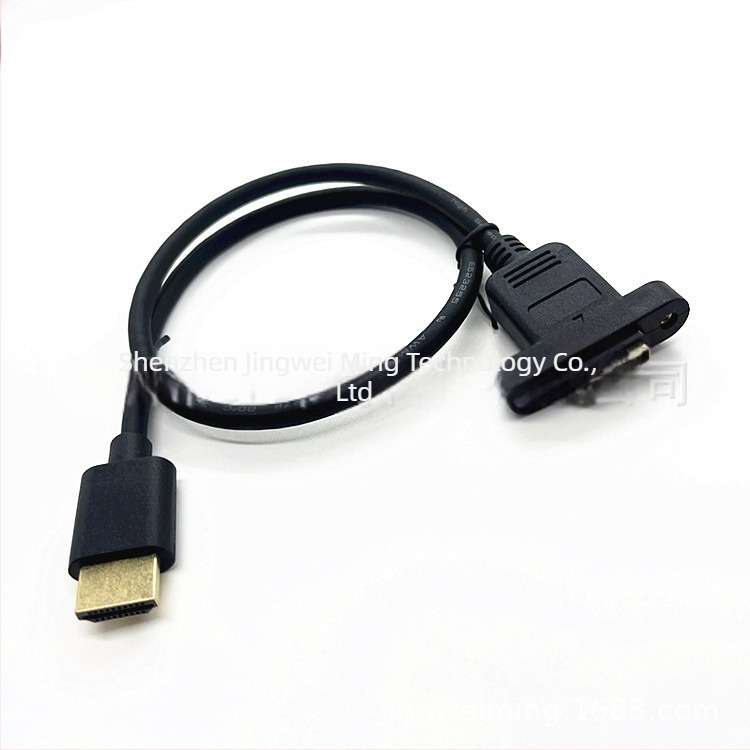 HDMI produžni kabel muški–ženski, dužina 1 m, čista bakar, zlatno obloženo, 4K/2K, s otvorom za vijak