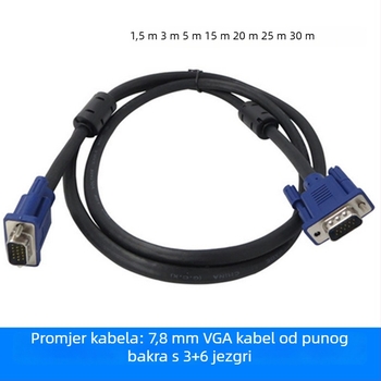 Industrijski VGA video kabel, duljina 1,5–30 m, HD digitalni kabel