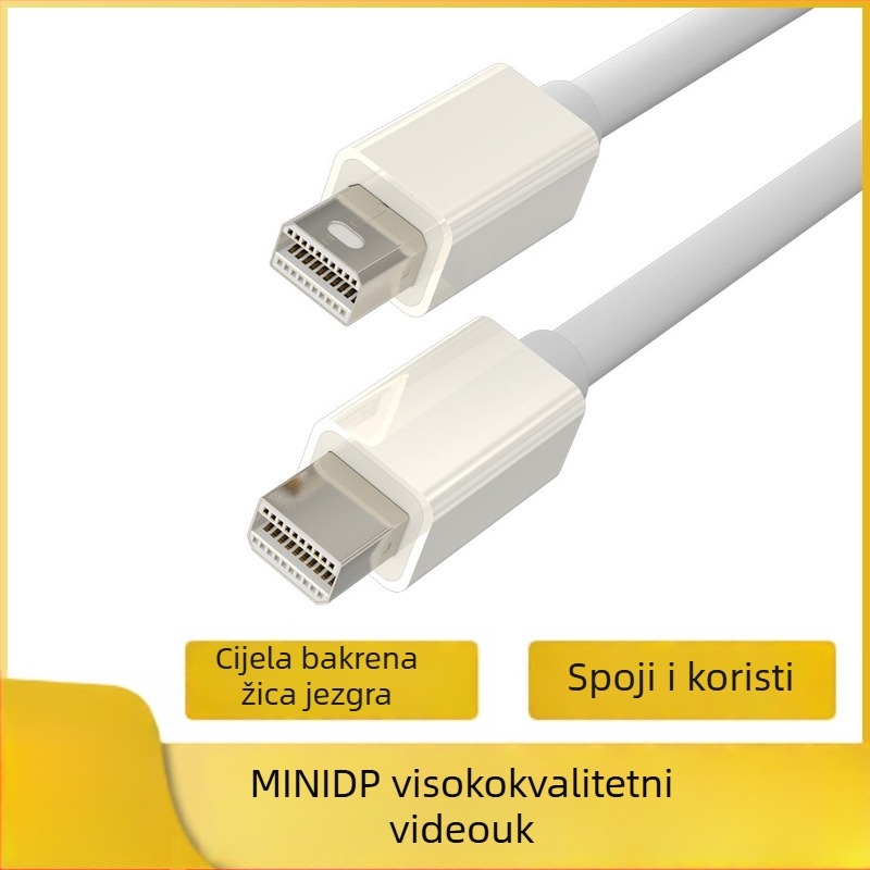 Mini DP kabel, muško–muški, 1,8 m, bakreni vodnik, za PC s Mini DP sučeljem