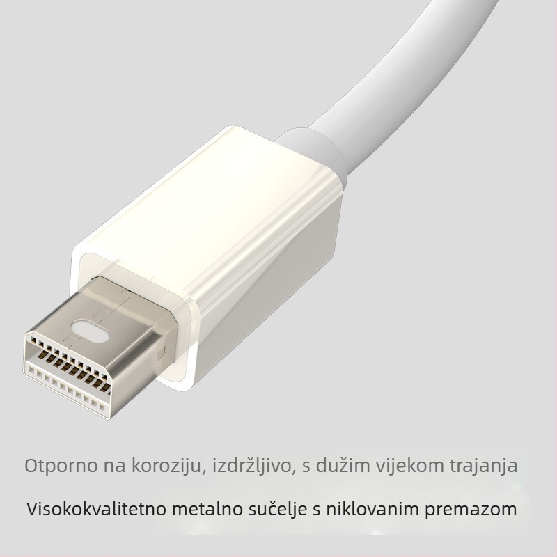 Mini DP kabel, muško–muški, 1,8 m, bakreni vodnik, za PC s Mini DP sučeljem