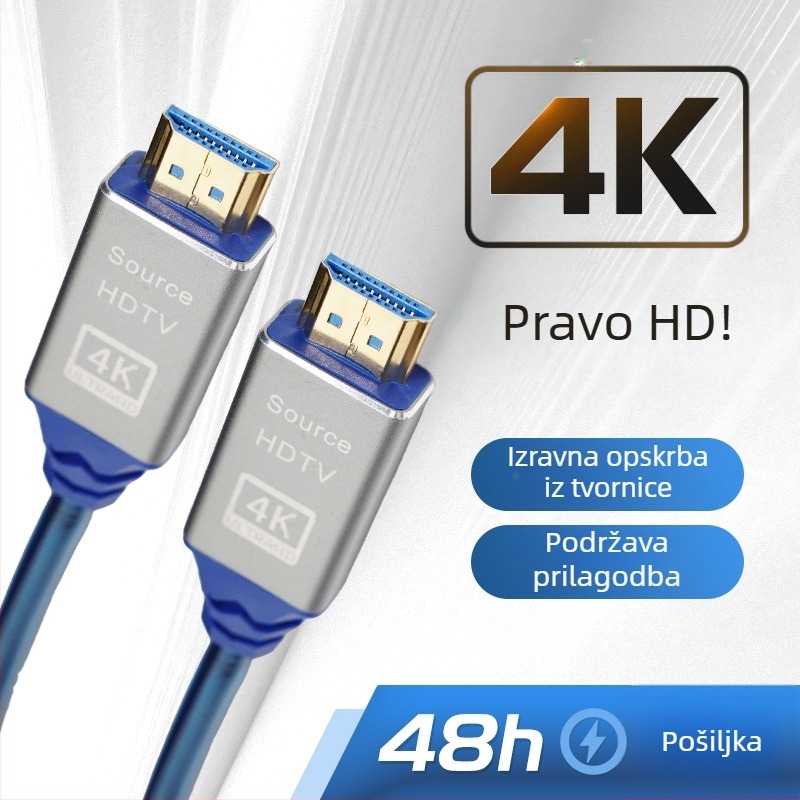 HDMI optički kabel vlakna 2.0, 4K, oklopljen, za projektor, duljina 1 m