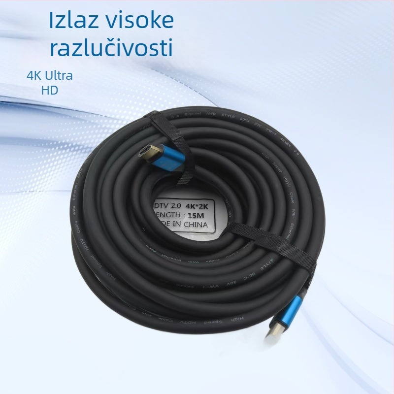 HDMI 2.0 kabel za 4K televizore/ monitore | HDMI muški–muški, bakreni vodič, zlatni, duljina 1,5 m