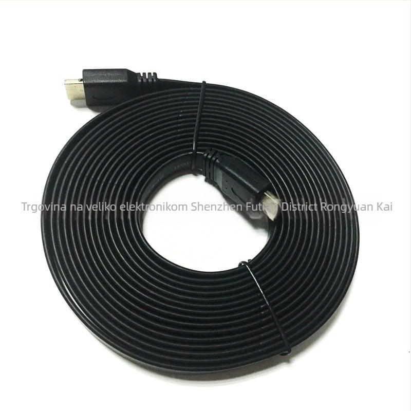 HDMI ploski kabel 1,5 m, HDMI 1.4, crni, za TV i PC