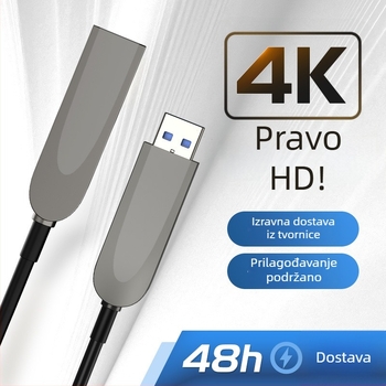 USB 3.0 A muški na A ženski produžni kabel, fleksibilni bakreni vod, brz prijenos podataka do 10 Gbps, PD brzo punjenje 60 W