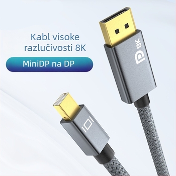Mini DP na DP kabel s adapterom, bakreni vodič, duljina 2 m