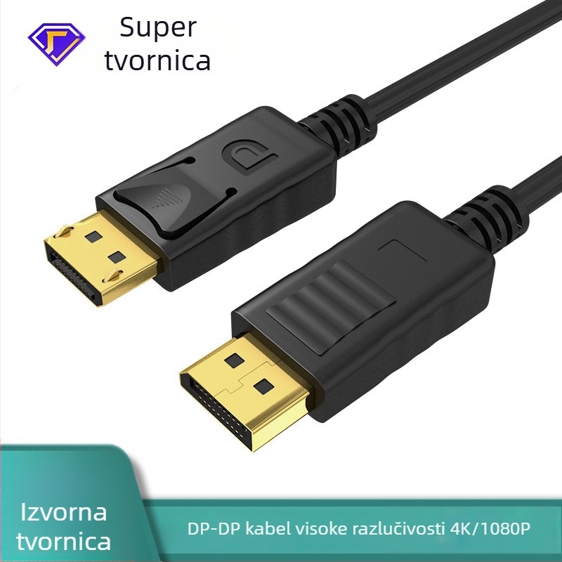 DP muški–DP muški kabel, verzija 1.2, 4K60Hz, HD video kabel za monitor računala