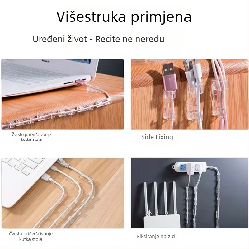 Kabel organizator, plast, minimalistički stil, pokrenut 2020., za skladištenje u spavaćoj sobi, kupaonici i dnevnom boravku, druga oprema za organizaciju i zaštitu od prašine