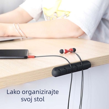 Stolni organizator kablova, PP materijal, kreativni dizajn, predstavljen 2020., pogodan za radni stol, spavaću sobu i dnevni boravak