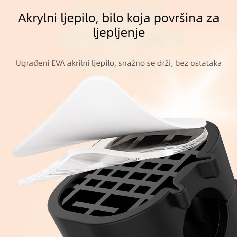 Silikonski organizator kablova – stolni ili zidni držač, klips za navijanje kabela