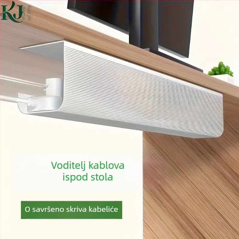 Držač kablova ispod stola, navijač za podatkovne kablove, kineski stil, PVC, model 002