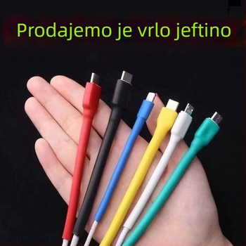 Zaštitna navlaka za kabel za podatke s toplinskim stezanjem cijevi za Apple i Android punjače — popravna navlaka, jednostavan navijački dizajn