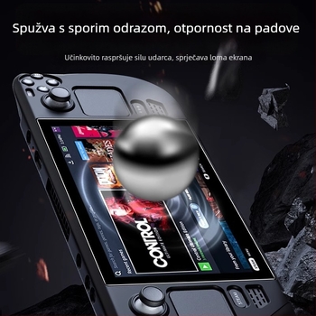 HUARAN PET zaštitni film za prednji zaslon Steam Deck, anti-refleksijski, anti-plavo svjetlo, HD, otporan na padove