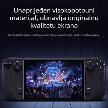 HUARAN PET zaštitni film za prednji zaslon Steam Deck, anti-refleksijski, anti-plavo svjetlo, HD, otporan na padove