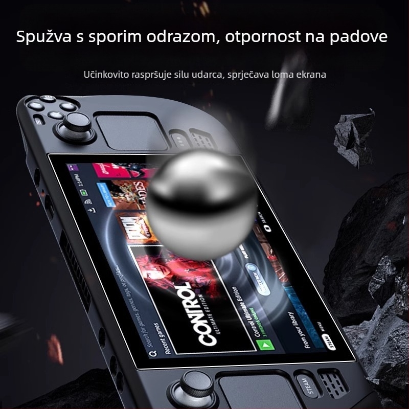 HUARAN PET zaštitni film za prednji zaslon Steam Deck, anti-refleksijski, anti-plavo svjetlo, HD, otporan na padove