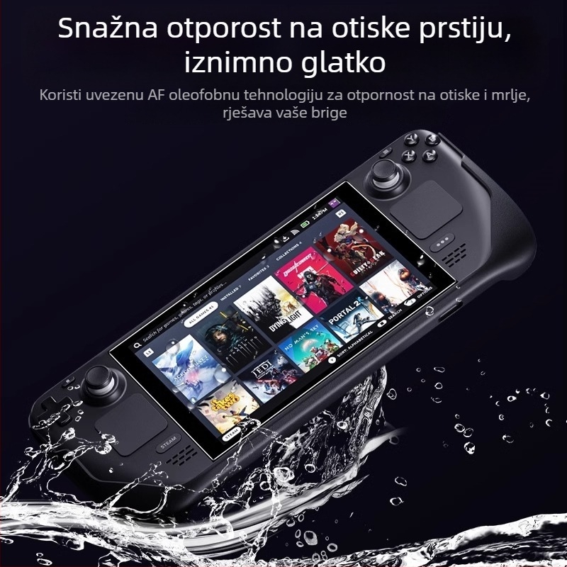 HUARAN PET zaštitni film za prednji zaslon Steam Deck, anti-refleksijski, anti-plavo svjetlo, HD, otporan na padove