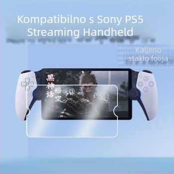 Temperirani zaštitni film za zaslon za Sony PS5 PlayStation Portal Remote — 0,33 mm, 95% propusnost svjetla, HD cijeli zaslon