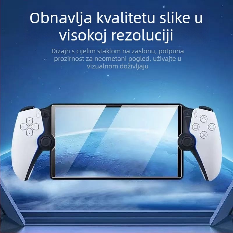 Temperirani zaštitni film za zaslon za Sony PS5 PlayStation Portal Remote — 0,33 mm, 95% propusnost svjetla, HD cijeli zaslon