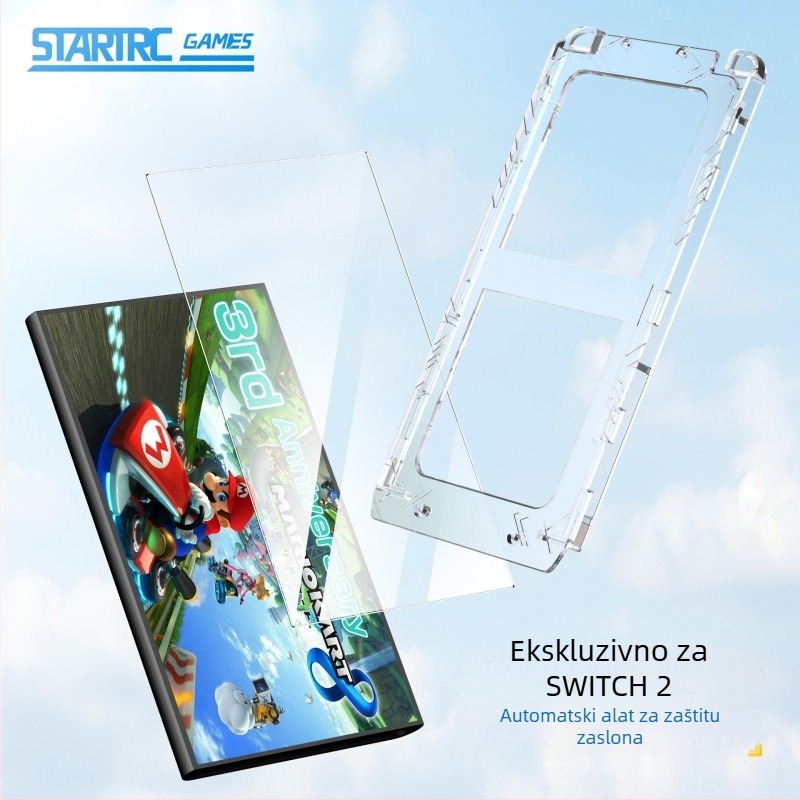 Zaštita zaslona za Nintendo Switch 2, kaljeno-folija, HD jasnoća, anti-plavo svjetlo, model switch2