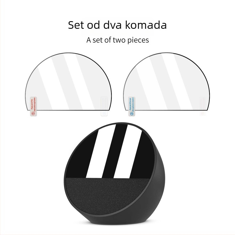 Zaštitna folija za zaslon Echo Spot 2024 – PET materijal, 0,3 mm, 90% propusnost, Zy-83 OEM, pakiranje 2 komada
