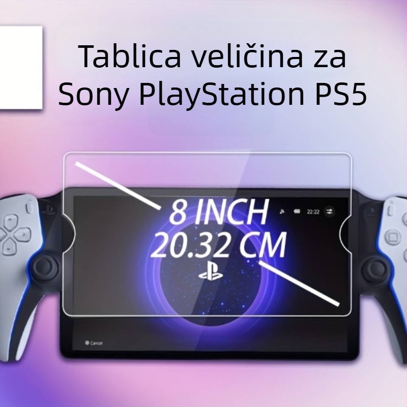 Prednje zaštitno staklo za Sony PlayStation PS5 – kaljeno staklo, debljina 0,33 mm, propusnost >97%