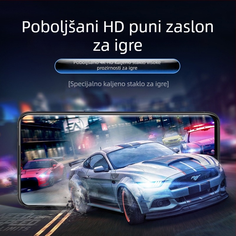 Nubia RedMagic stakleni zaštitnik zaslona – puni zaslon, HD, otisak prsta otporan, prednji film za modele 6/7/8 gaming