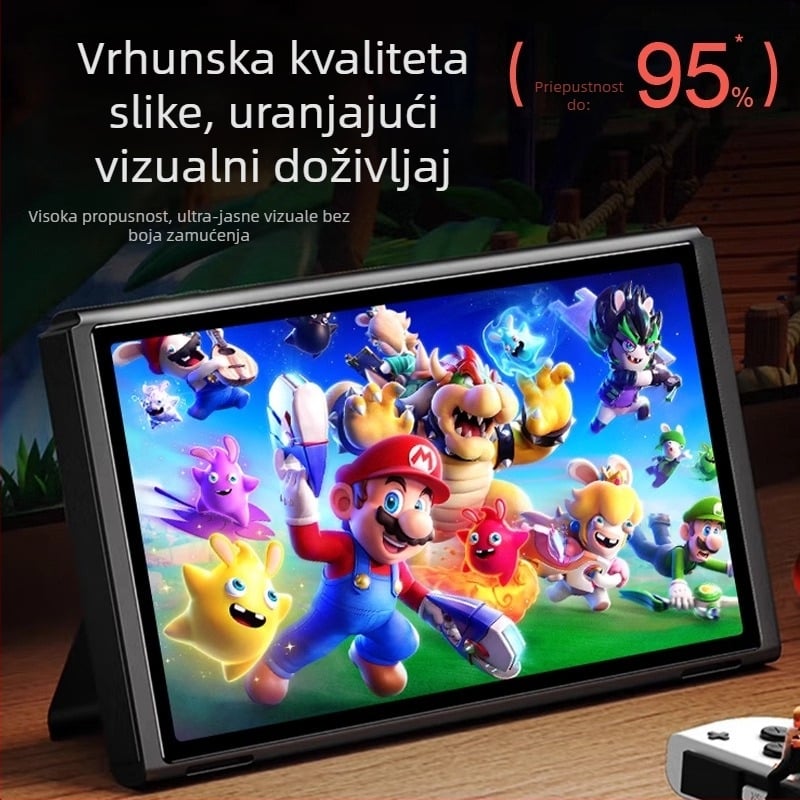 Nintendo Switch AR anti-refleksijski zaštitnik zaslona, 0,17 mm, propusnost 95%, anti-fingerprint