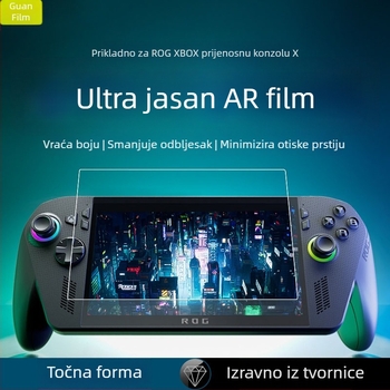 AR antirefleksijsko premaz Rog Xbox Ally X, 95% prolaznost svjetla, debljina filma 0.17 mm, originalni AR film