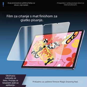 Zaštitna folija za zaslon XPPen Magic Drawing Pad – tekući nano materijal, prednja membrana, mat HD završna obrada