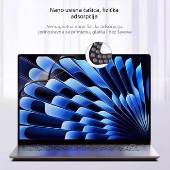 Taoxin Zaštitnik zaslona privatnosti za MacBook Air 13 i MacBook Pro 15 — HD Anti-Peep film, kompatibilan s MacBook serijom, težina 25 g, lansirano 2024