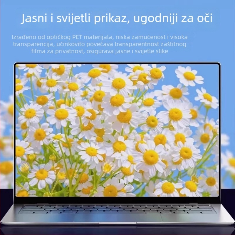 Taoxin Zaštitnik zaslona privatnosti za MacBook Air 13 i MacBook Pro 15 — HD Anti-Peep film, kompatibilan s MacBook serijom, težina 25 g, lansirano 2024